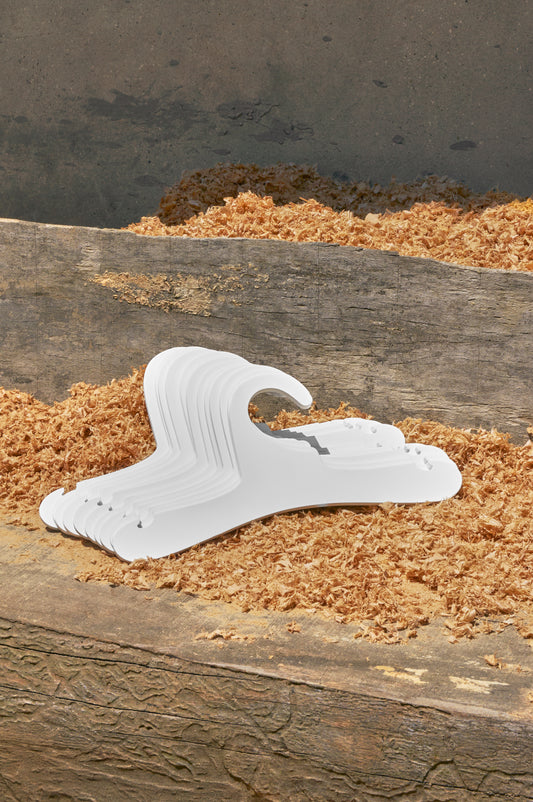 Woodvinci Ahşap Çocuk Askısı Beyaz